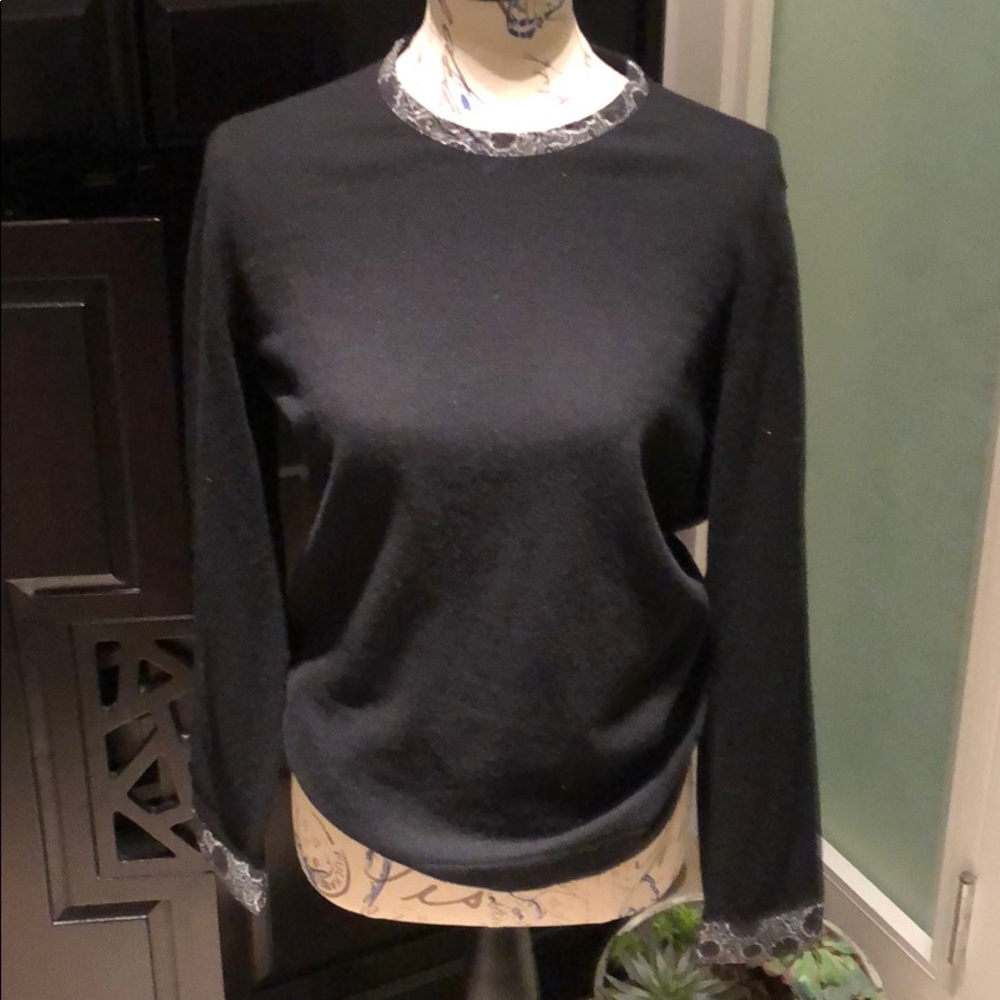 Black cashmere sweater